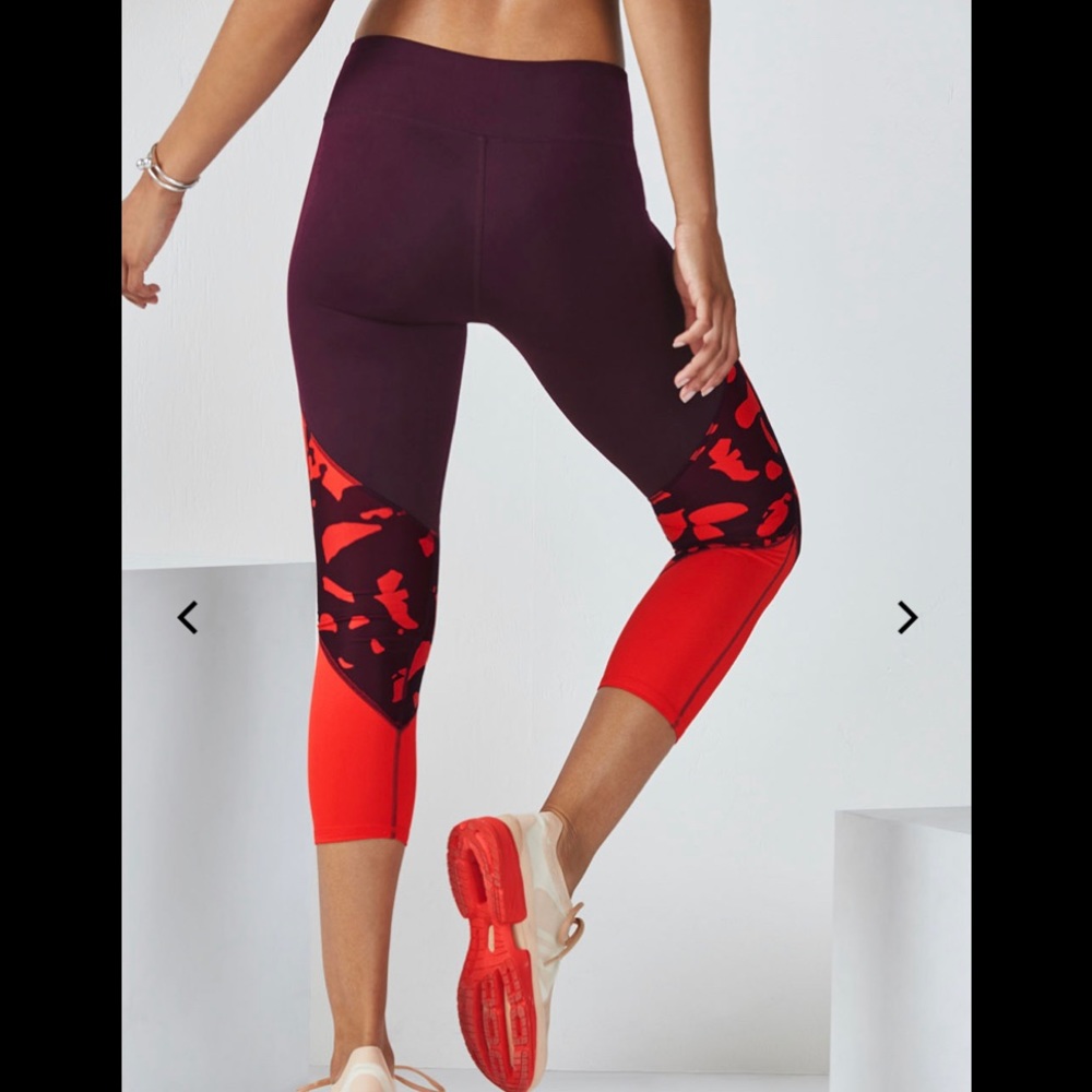 Fabletics Purple and Red Leggings